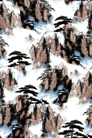 中国风印花华亿平台图片