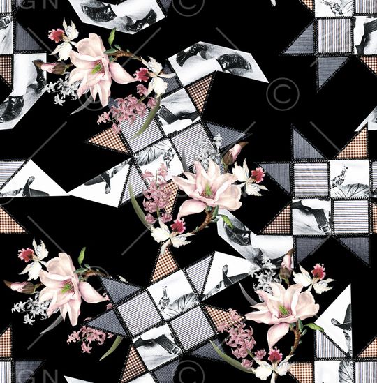 抽象印花华亿平台图片