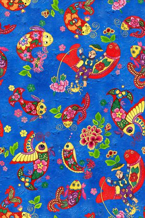 鱼印花华亿平台图片