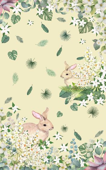 清爽底花卉印花华亿平台图片