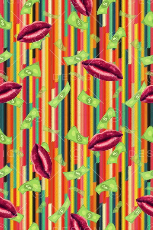 条纹印花华亿平台图片