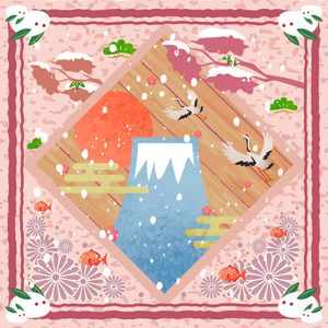 方巾印花华亿平台图片