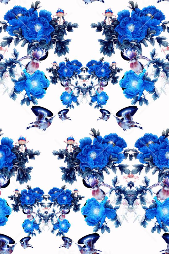 抽象印花华亿平台图片