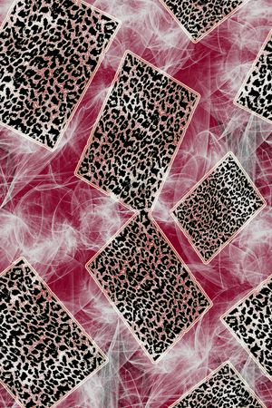 动物纹印花华亿平台图片