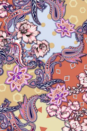 几何印花华亿平台图片