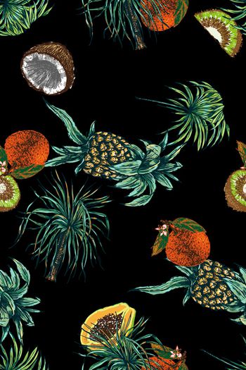 绿植树叶印花华亿平台图片