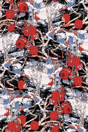 梅花印花华亿平台图片