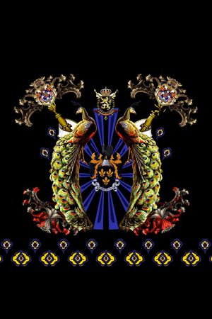 孔雀印花华亿平台图片