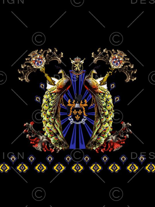 孔雀印花华亿平台图片