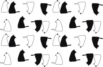 线条画印花华亿平台图片