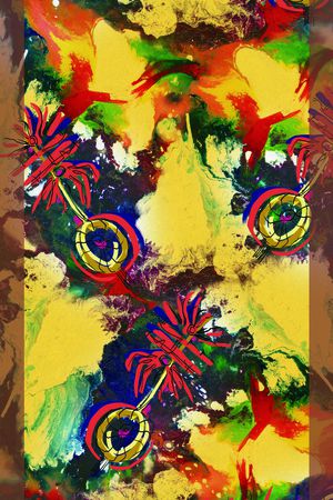 抽象印花华亿平台图片