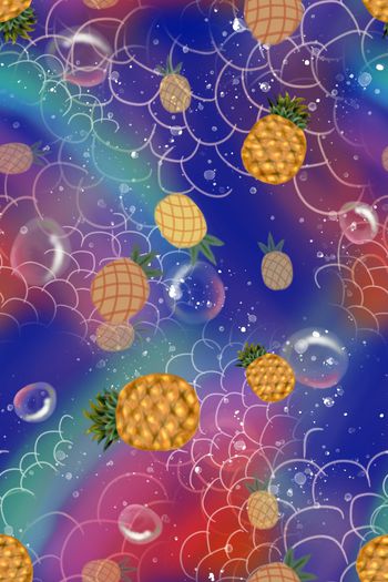 梦幻水果印花华亿平台图片