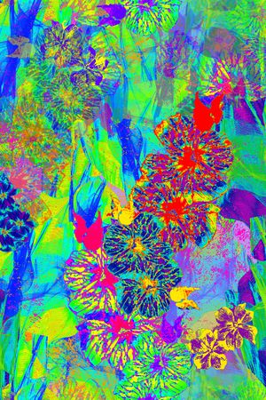 抽象印花华亿平台图片