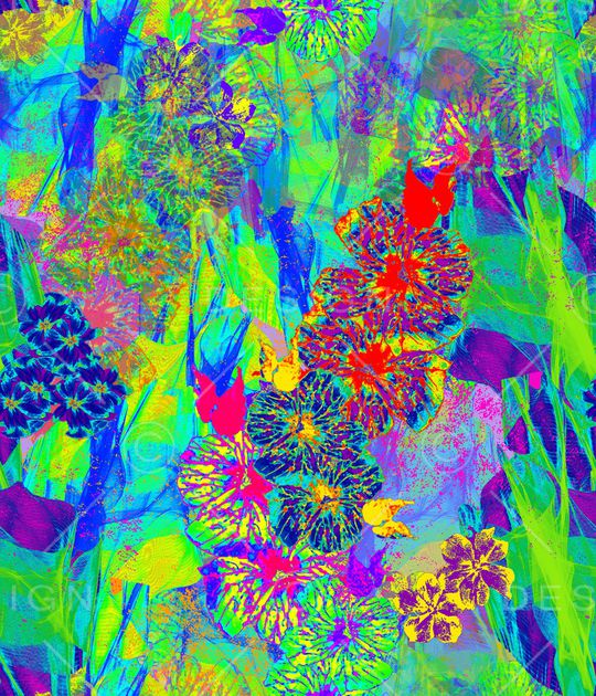 抽象印花华亿平台图片