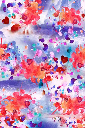 抽象印花华亿平台图片