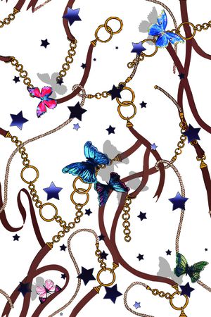 蝴蝶印花华亿平台图片