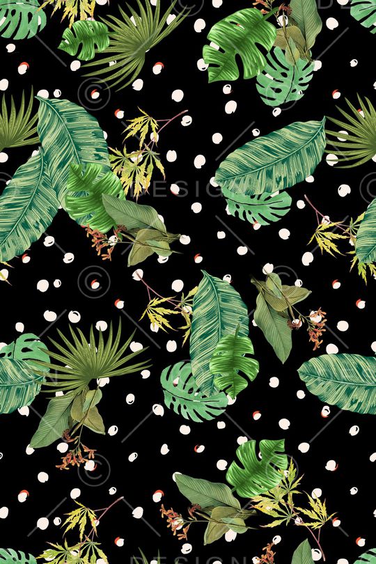 绿植树叶印花华亿平台图片