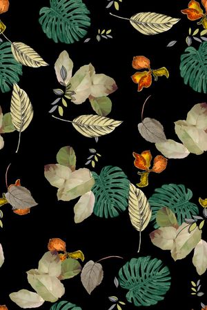 植物印花华亿平台图片