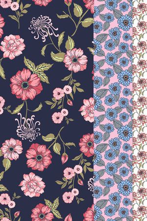 小碎花印花华亿平台图片