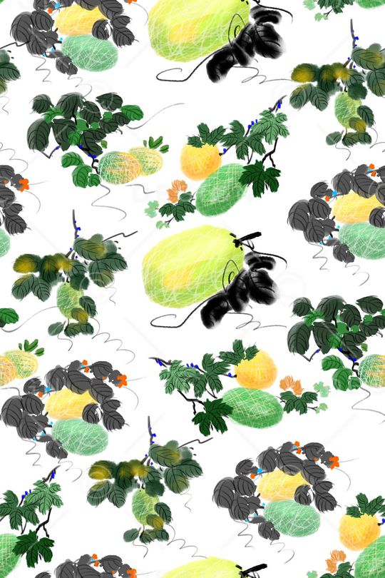 手绘印花华亿平台图片