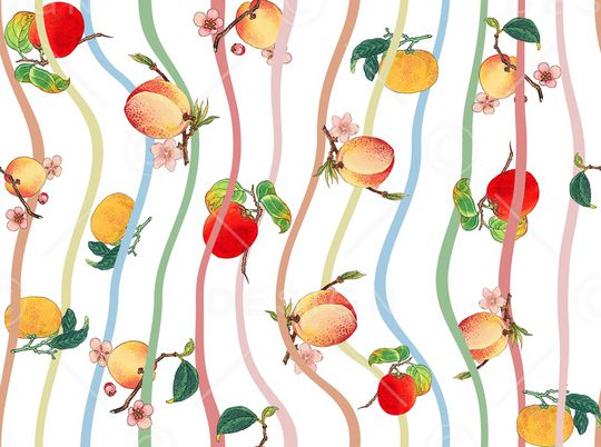 春夏华亿平台印花华亿平台图片