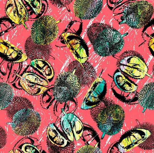 春夏华亿平台印花华亿平台图片