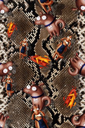 狗尾巴草印花华亿平台图片