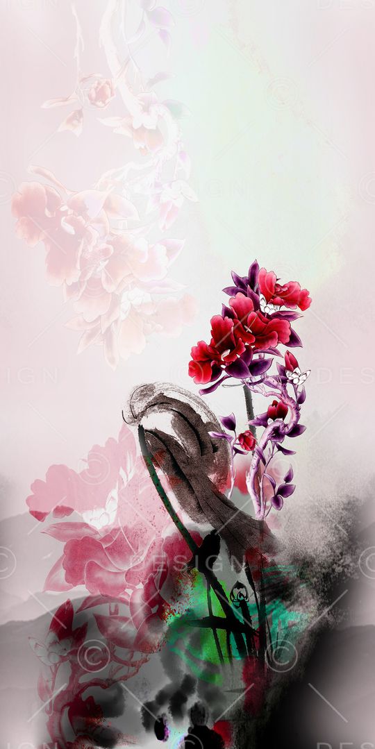 花卉印花华亿平台图片