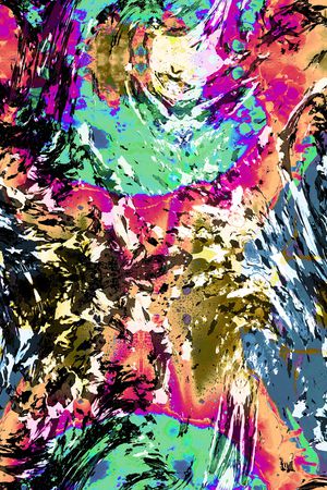 抽象印花华亿平台图片