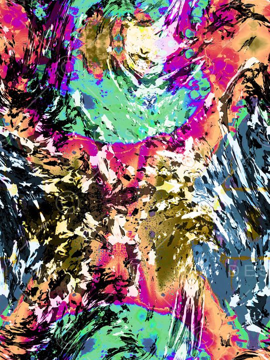 抽象印花华亿平台图片