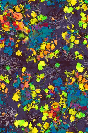 手绘印花华亿平台图片