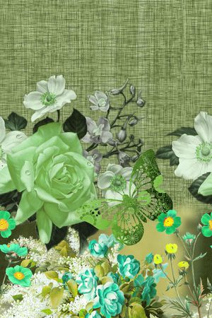 蝴蝶印花华亿平台图片