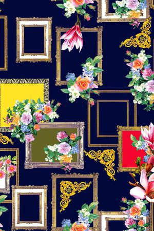 动物纹印花华亿平台图片