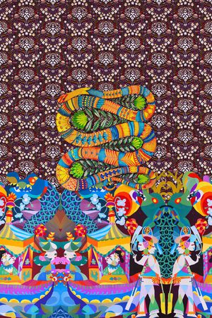 几何印花华亿平台图片