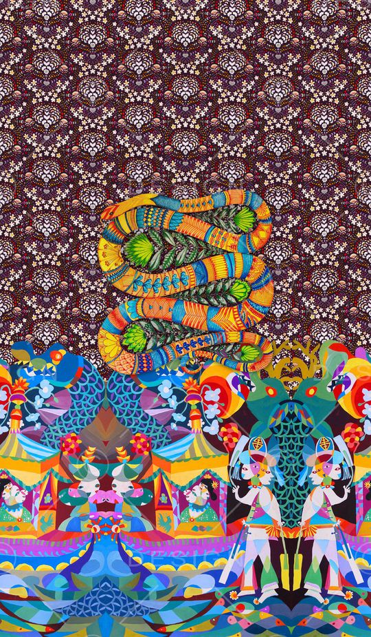 几何印花华亿平台图片