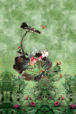 水彩印花华亿平台图片