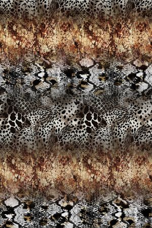 动物纹印花华亿平台图片