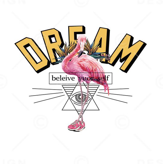 火烈鸟印花华亿平台图片