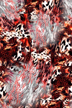 动物纹印花华亿平台图片