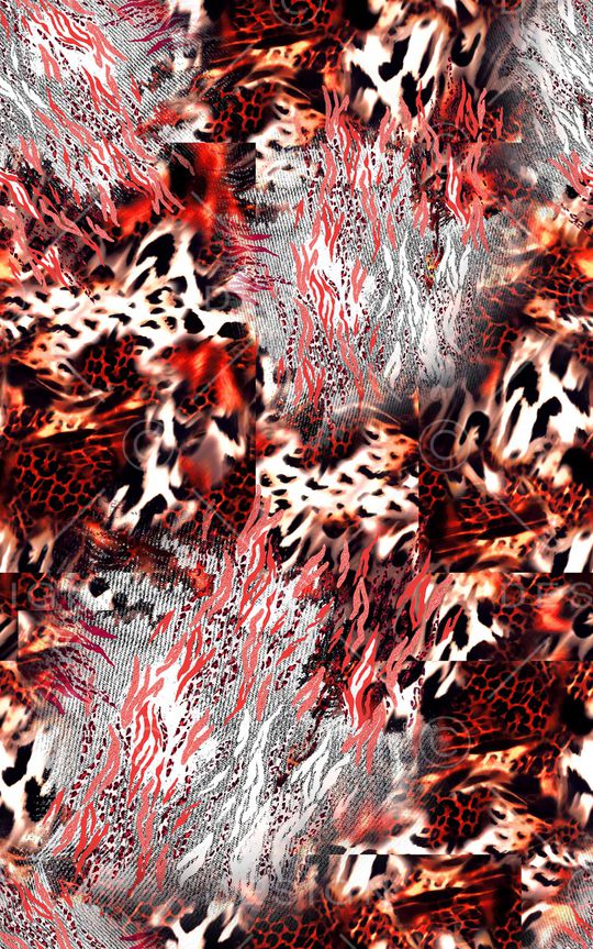 动物纹印花华亿平台图片