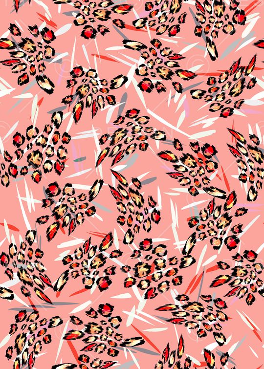 动物纹印花华亿平台图片