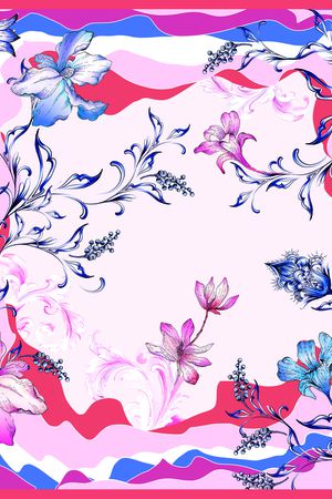 抽象印花华亿平台图片