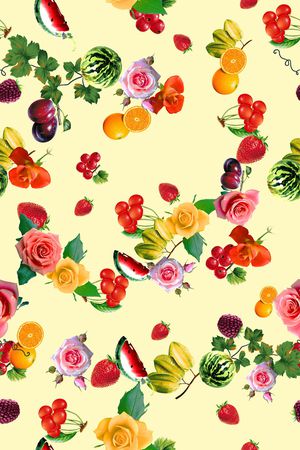 彩底花卉印花华亿平台图片