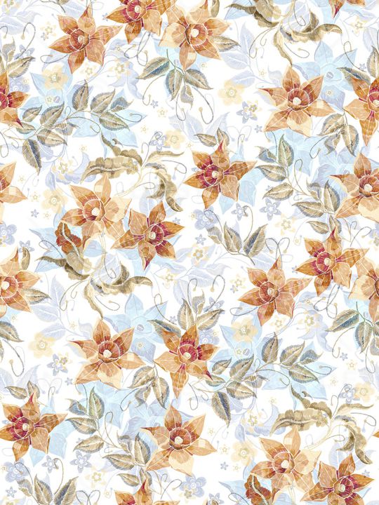 春夏华亿平台印花华亿平台图片