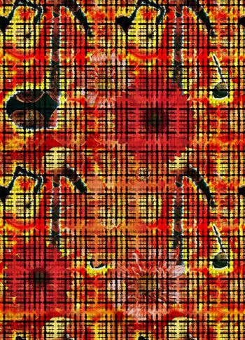 格子印花华亿平台图片