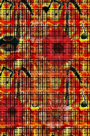 格子印花华亿平台图片