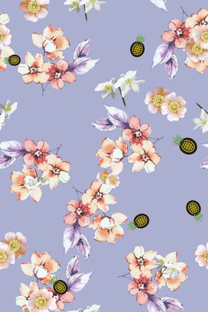 春夏华亿平台印花华亿平台图片