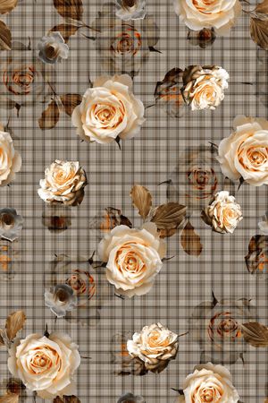 格子印花华亿平台图片