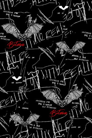 蝙蝠印花华亿平台图片