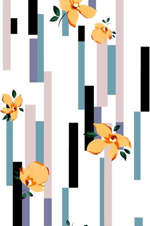 几何印花华亿平台图片